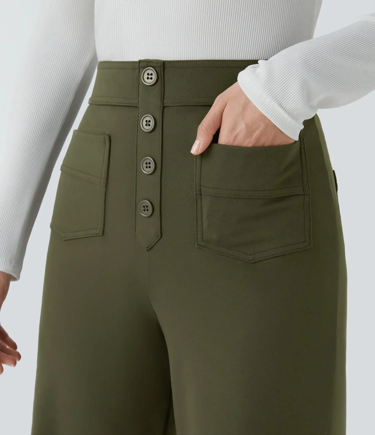 Jade | Comfortable Elastic Waist Trousers