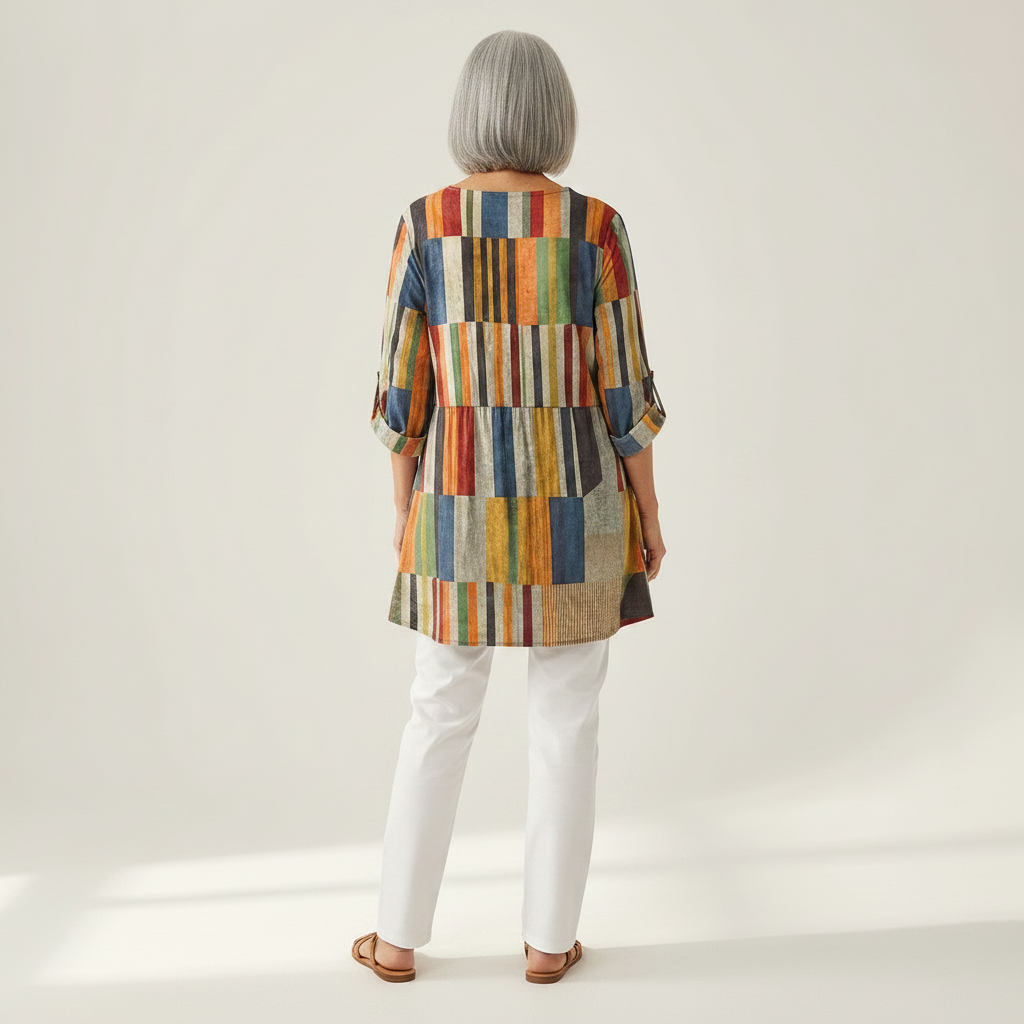 Avery | Long Printed Blouse