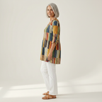 Avery | Long Printed Blouse