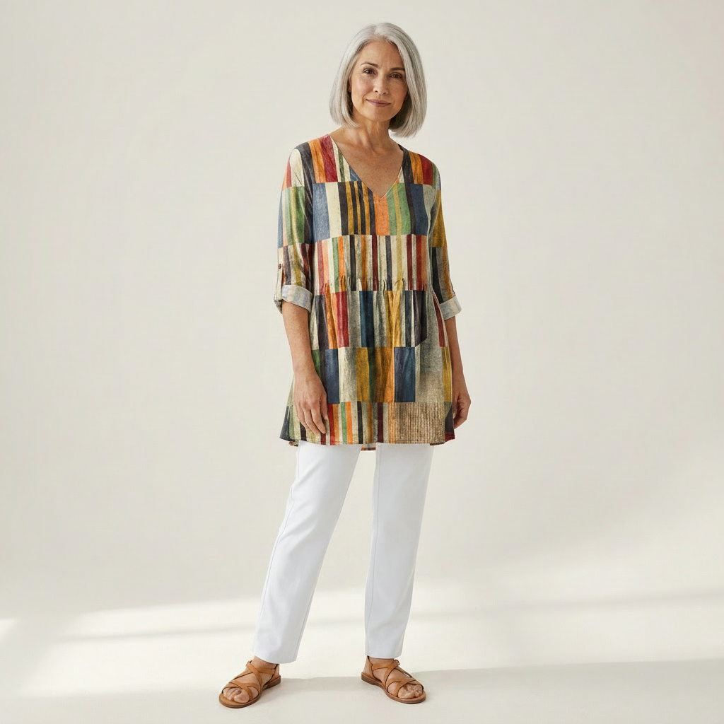 Avery | Long Printed Blouse