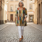 Avery | Long Printed Blouse