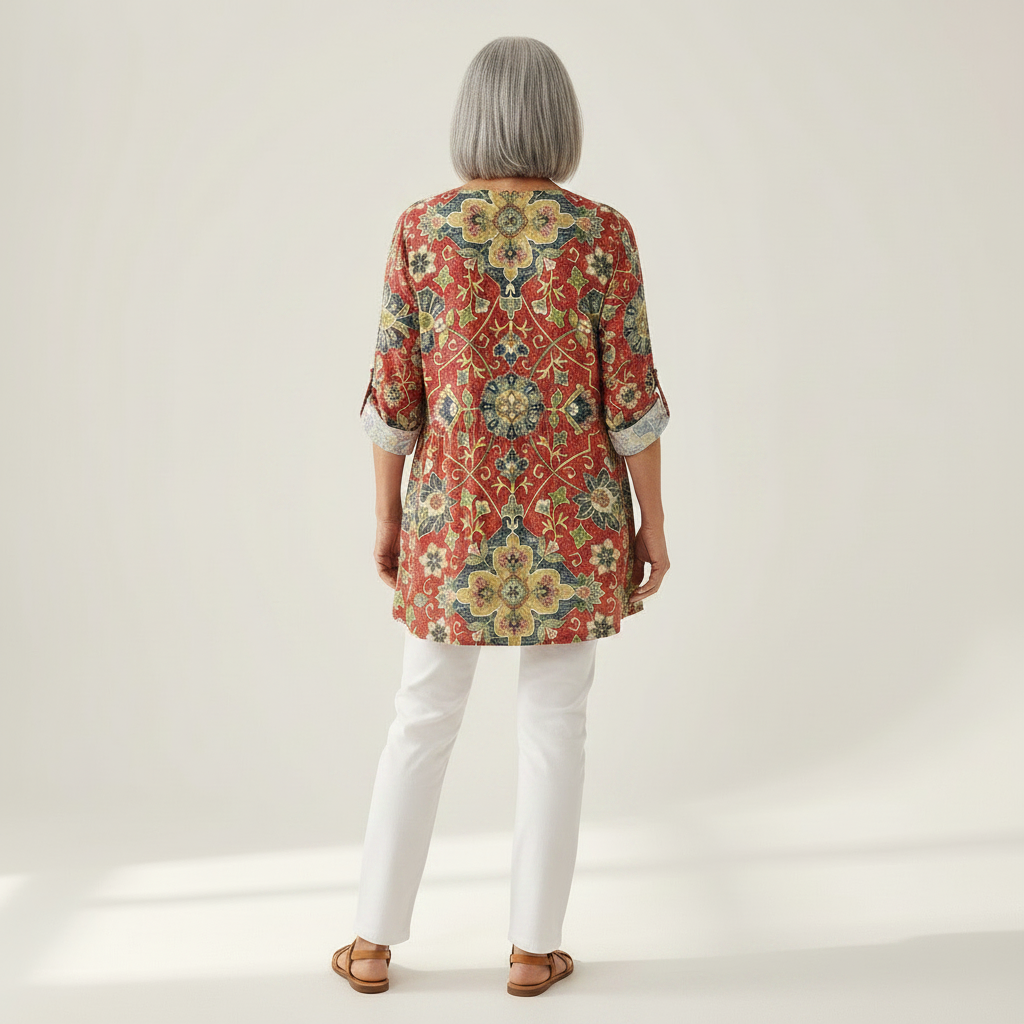 Wren | Long Printed Blouse