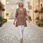 Wren | Long Printed Blouse