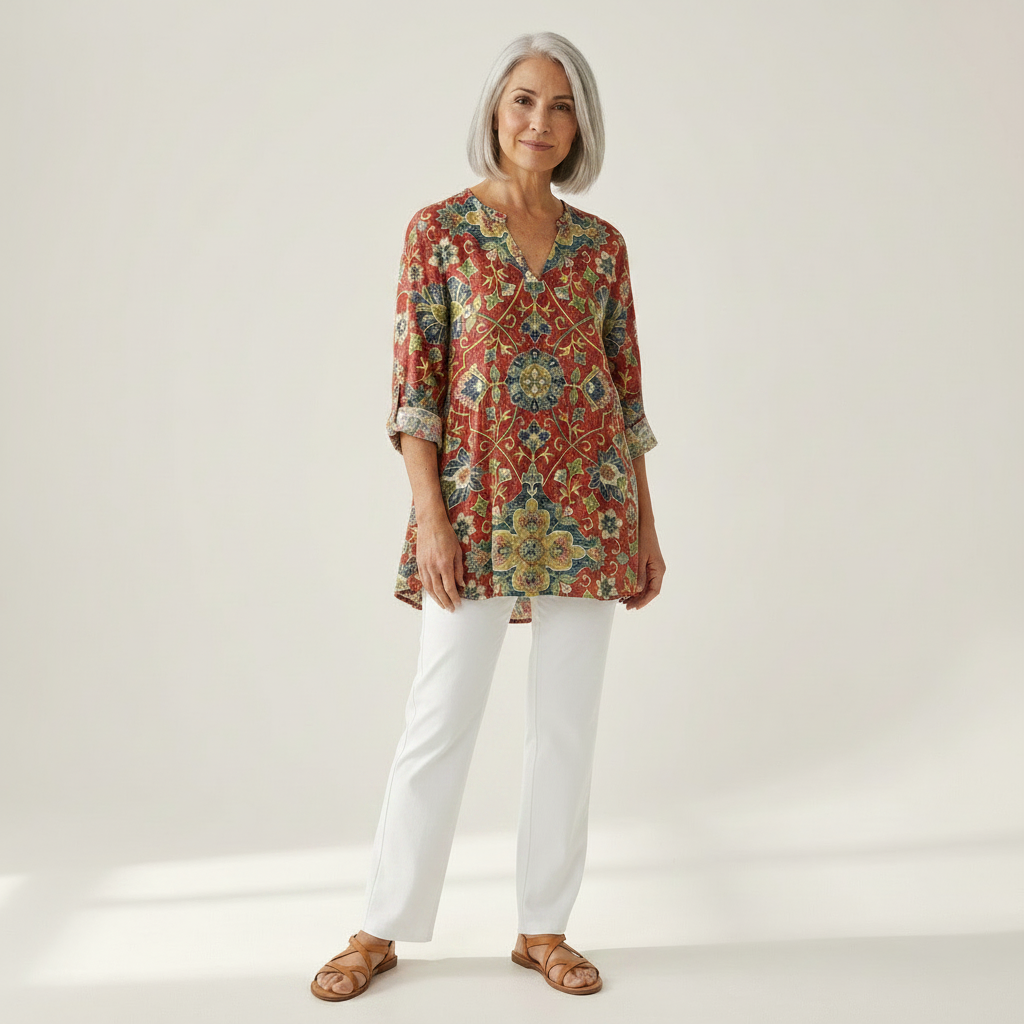 Wren | Long Printed Blouse