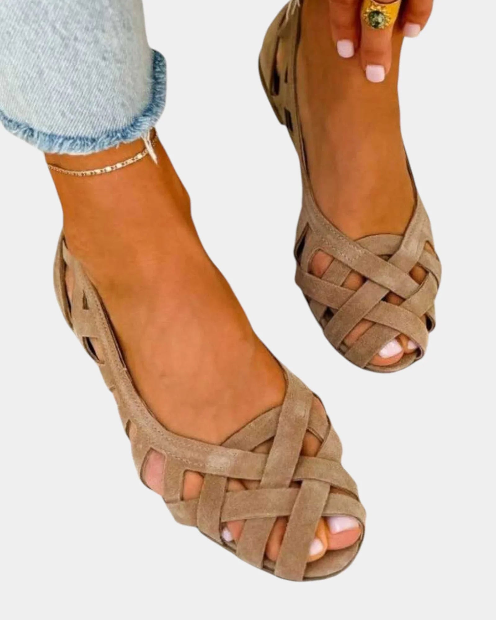 Fadwa | Braided Flat Sandals