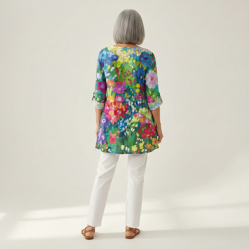 Eden | Long Printed Blouse