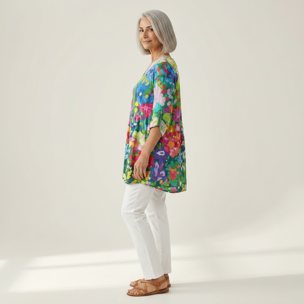 Eden | Long Printed Blouse