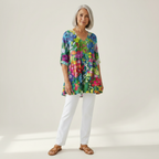 Eden | Long Printed Blouse