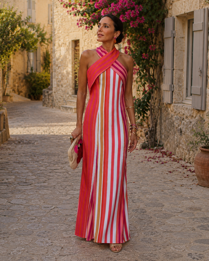 Arceline | Crossover Neckline Dress