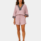 Garsende | Lightweight shorts and blouse set