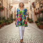 Eden | Long Printed Blouse