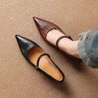 Joria | Women's Pointed-Toe Mary Jane Court Shoes