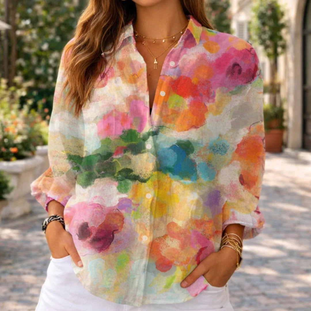 Elara | Watercolour Dreams Blouse