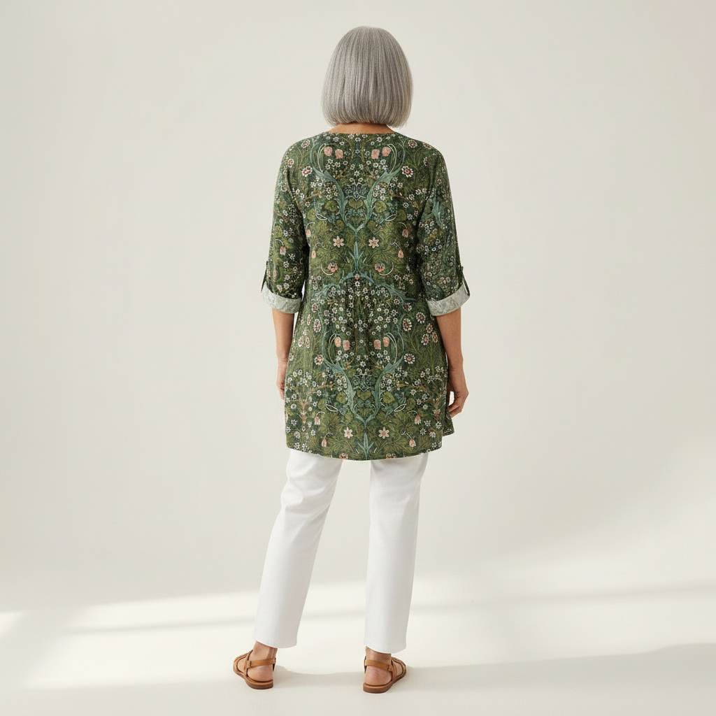Skye | Long Printed Blouse