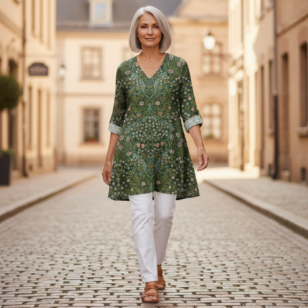 Skye | Long Printed Blouse