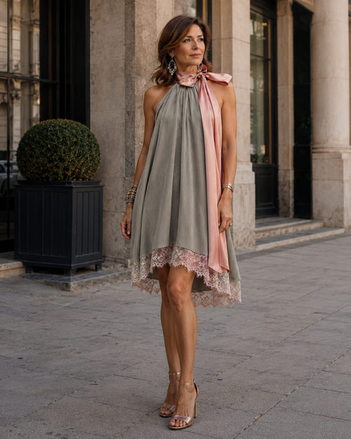 Arsinoée | Dress with Elegant Bow