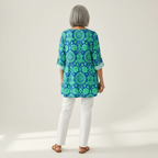 Romy | Long Printed Blouse