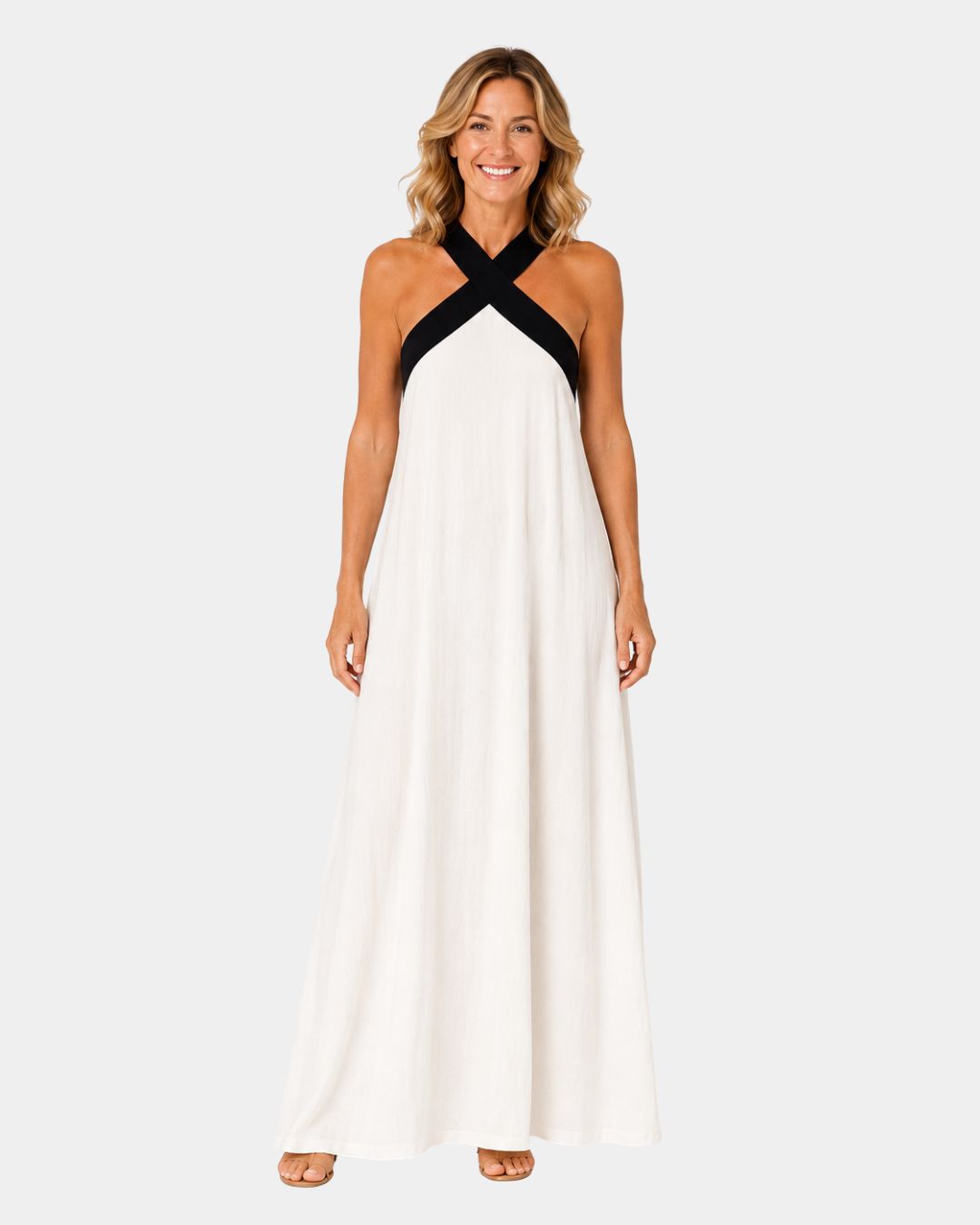 Iva | Maxi Dress with Criss-Cross Straps