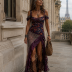 Méliorine | Elegant boho maxi dress