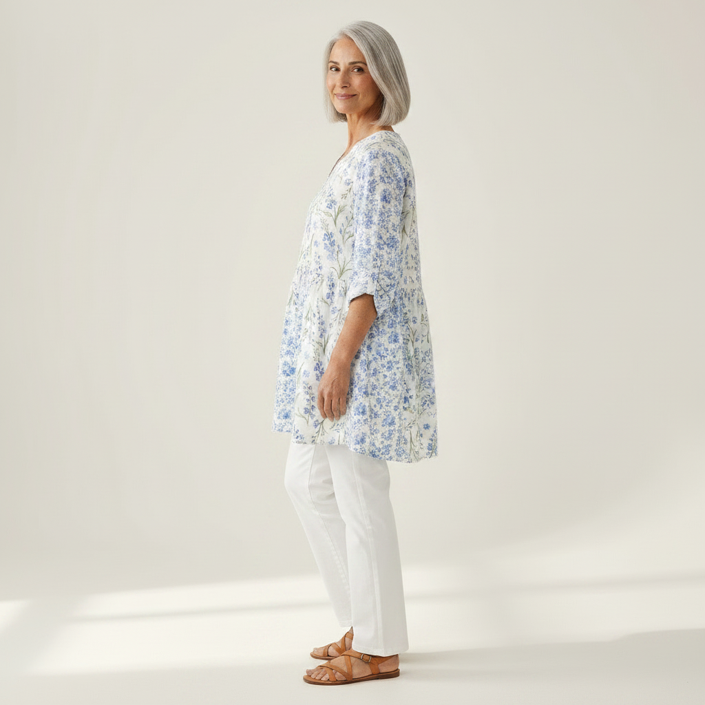Brielle | Long Printed Blouse