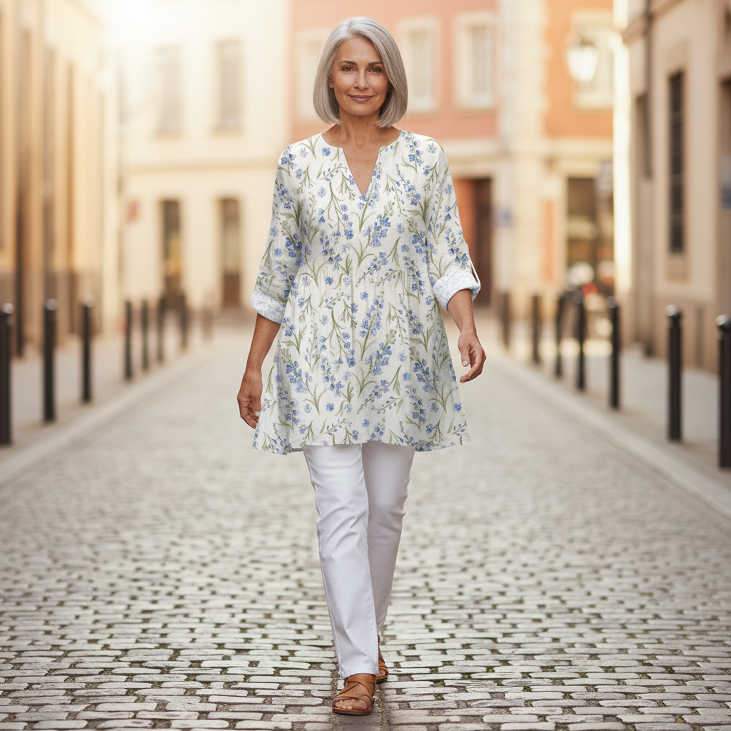 Brielle | Long Printed Blouse
