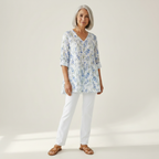 Brielle | Long Printed Blouse