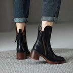 Valorine | Black Leather Boots