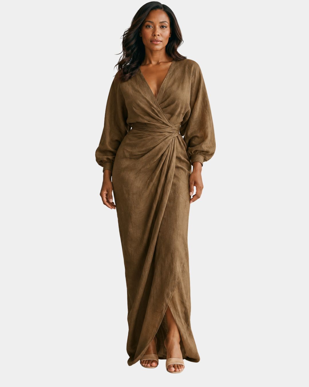 Sidonie | Minimalist Pink Maxi Dress
