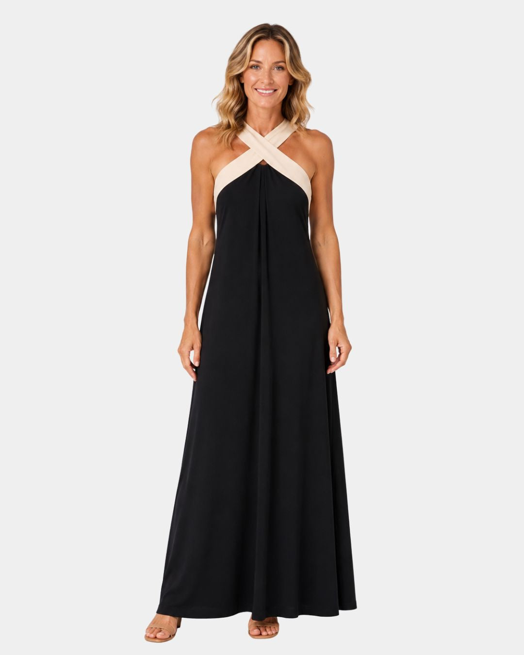 Iva | Maxi Dress with Criss-Cross Straps