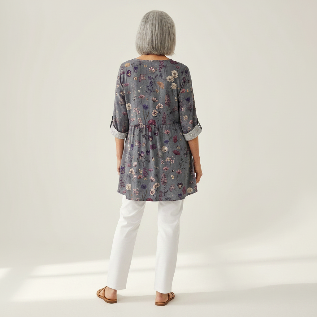 Kira | Long Printed Blouse