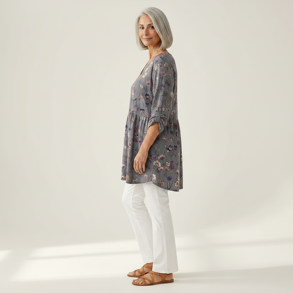 Kira | Long Printed Blouse