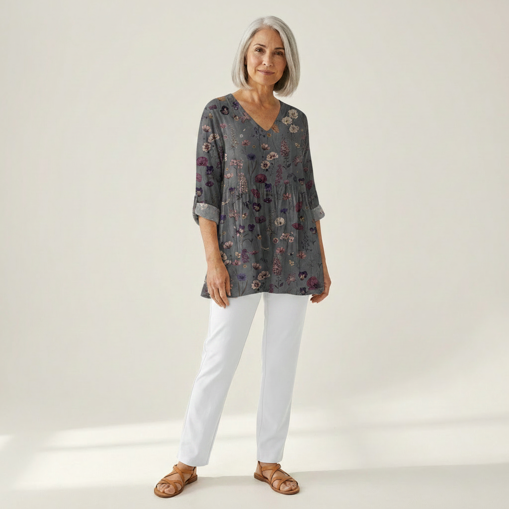 Kira | Long Printed Blouse