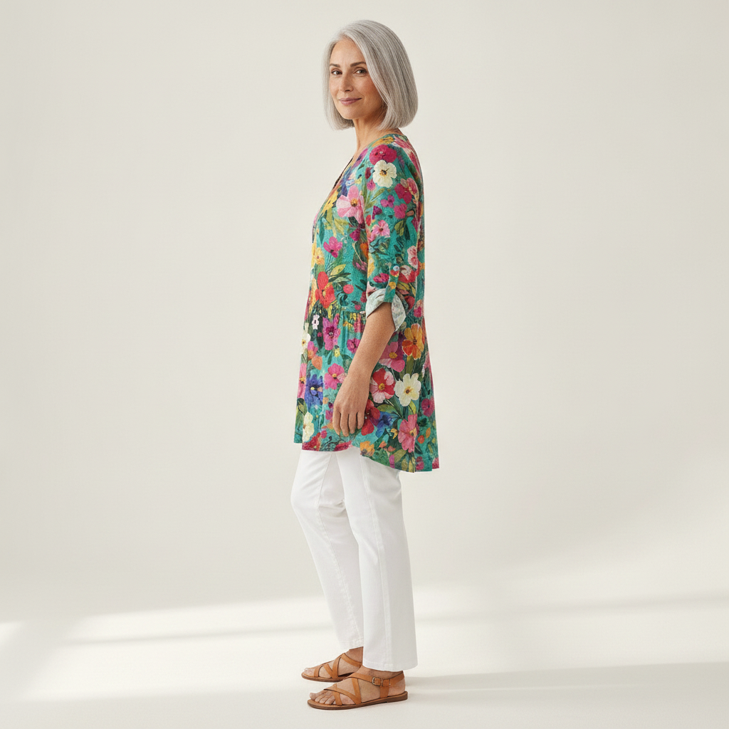 Keira | Long Printed Blouse