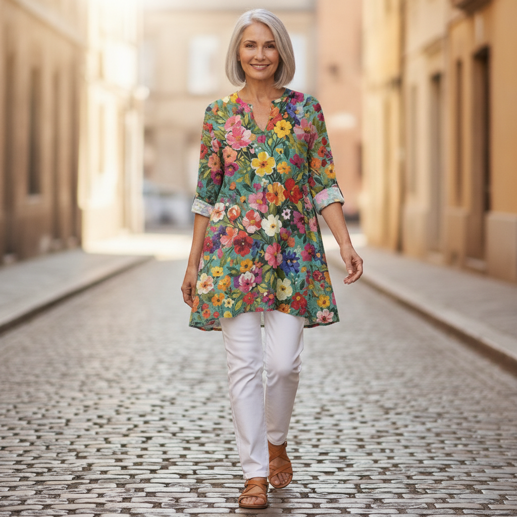 Keira | Long Printed Blouse