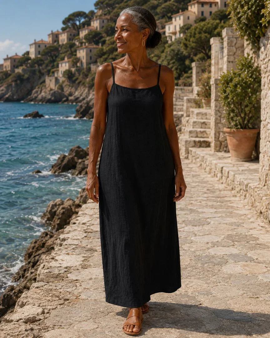 Désideria | Spaghetti strap maxi dress