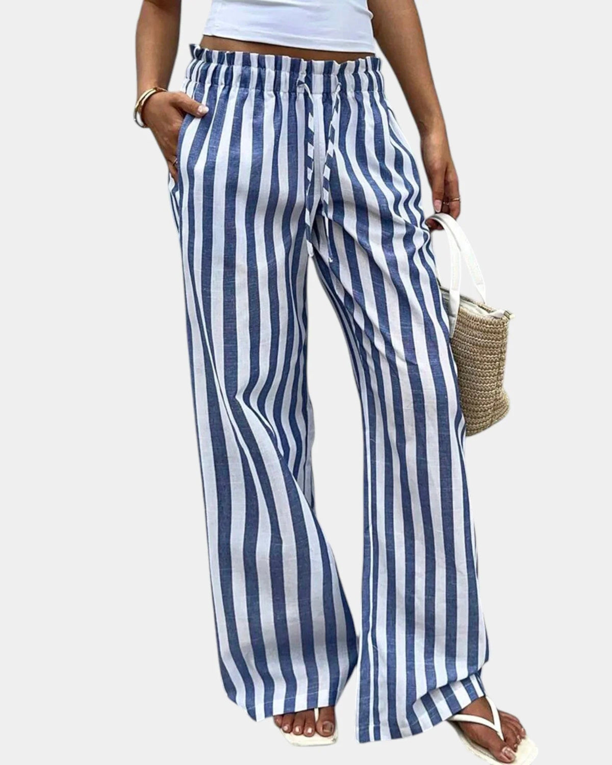 Marguerite | Striped Trousers