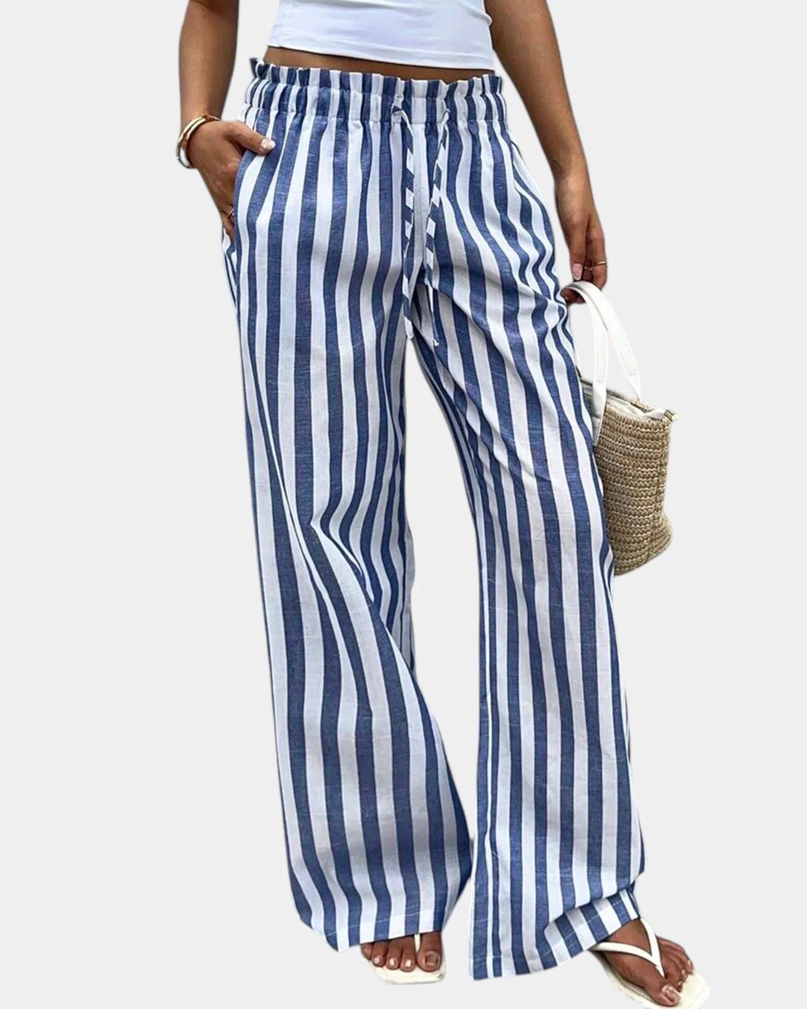 Marguerite | Striped Trousers