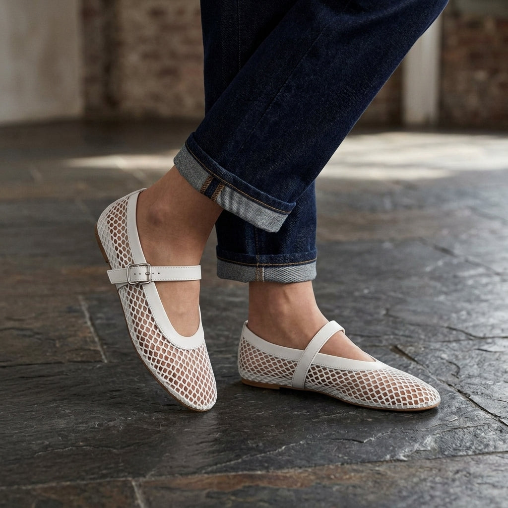 Madeleine | Women's Orthopaedic Strap Ballet Flats