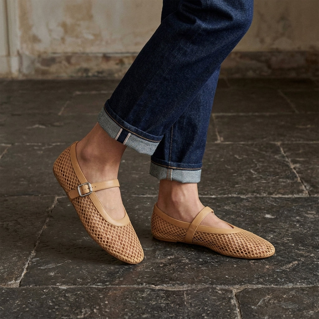 Madeleine | Women's Orthopaedic Strap Ballet Flats