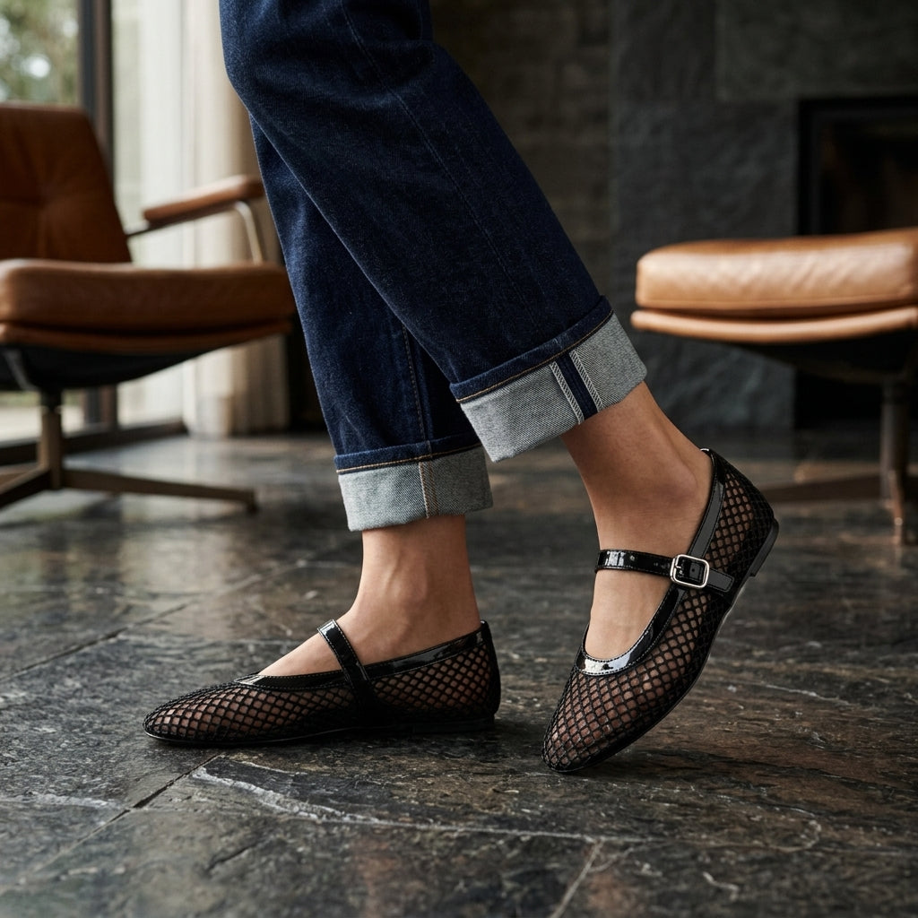 Madeleine | Women's Orthopaedic Strap Ballet Flats