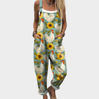 Élodie | Radiant Country Sunflower Jumpsuit