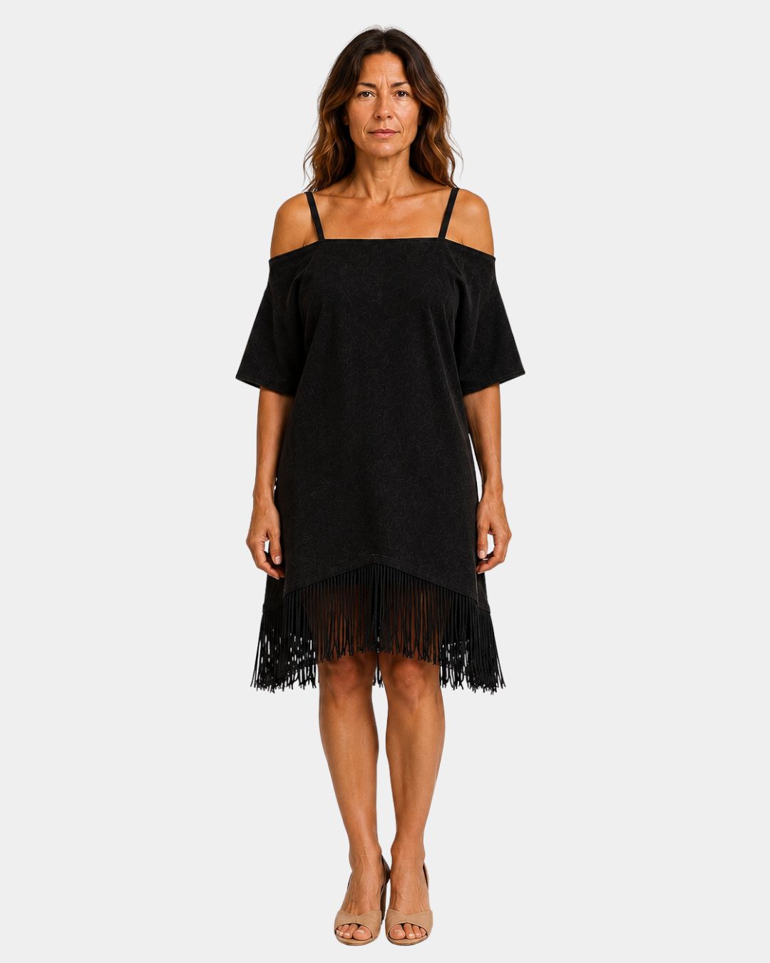 Héloïsette | Strappy dress with fringe