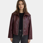 Rosélinea | Veste classique en similicuir