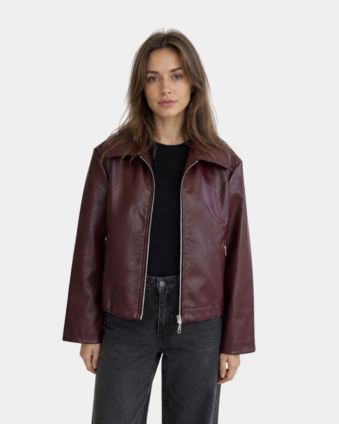 Rosélinea | Veste classique en similicuir