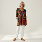 Mila | Long Printed Blouse