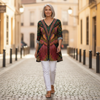 Mila | Long Printed Blouse