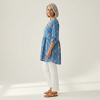 Ayla | Long Printed Blouse