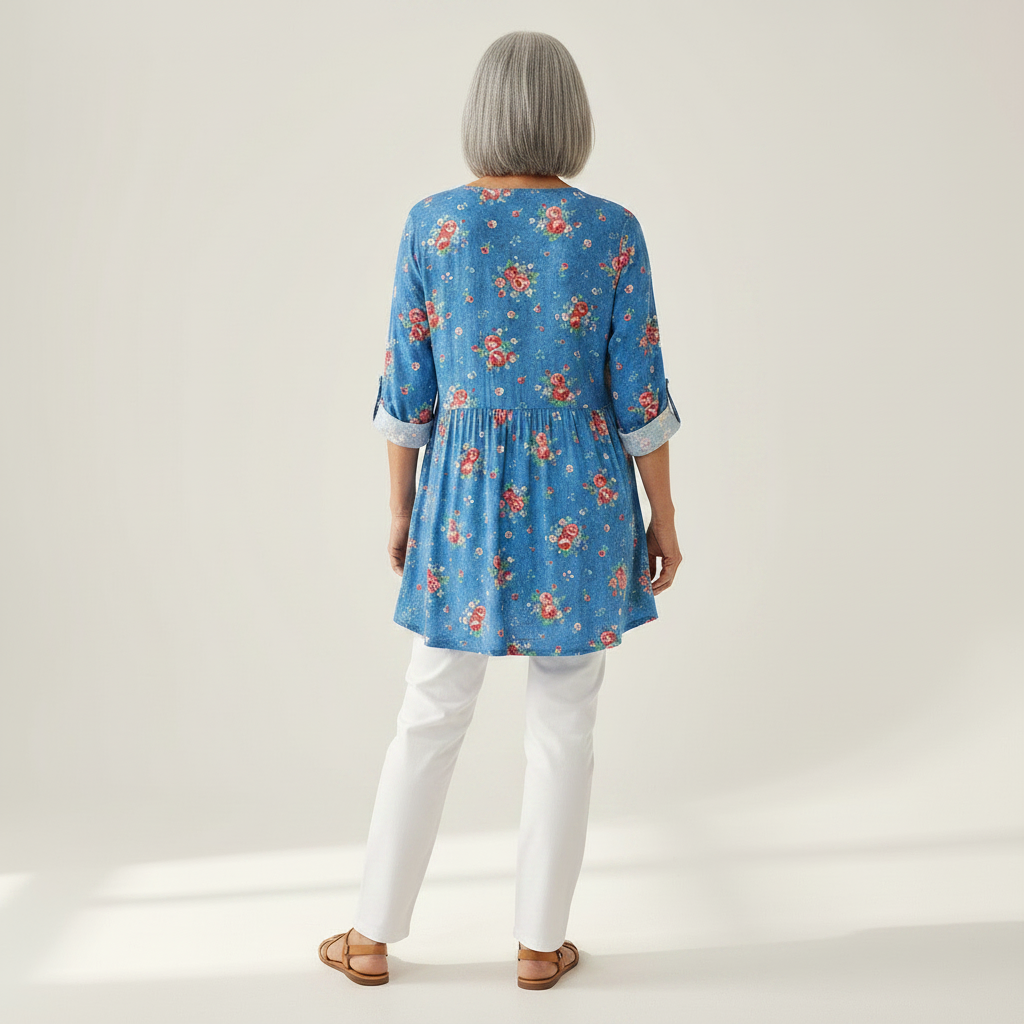 Ayla | Long Printed Blouse
