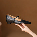Joria | Women's Pointed-Toe Mary Jane Court Shoes
