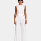 Aymone | Modern design trouser suit and blouse set